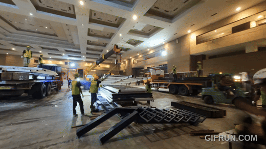 BTS_80_Orang_Bangun_Booth_Barzan_Holdings_DALAM_3_HARI